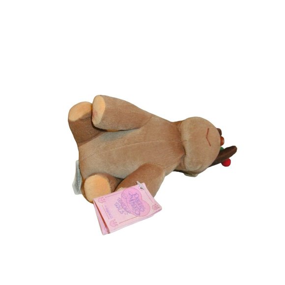 New Enesco Precious Moments Tender Tails Reindeer Plush Bean Bag 7" Lgth Stuffed - Picture 7 of 10
